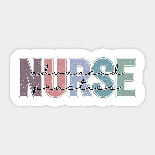 Advanced Practice Nurse APN Sticker by  WebWearables